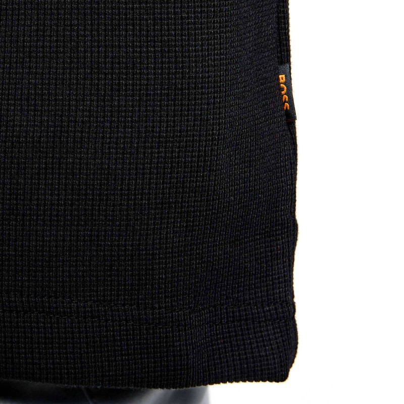 Boss T-Shirt Long Sleeve Waffle-Black Boss T-Shirt Long Sleeve Waffle-Black