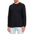 Boss T-Shirt Long Sleeve Waffle-Dark Blue