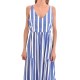 Emme Long Dress Patterned Wide Fit Lieto-Cornflower Blue Emme Long Dress Patterned Wide Fit Lieto-Cornflower Blue