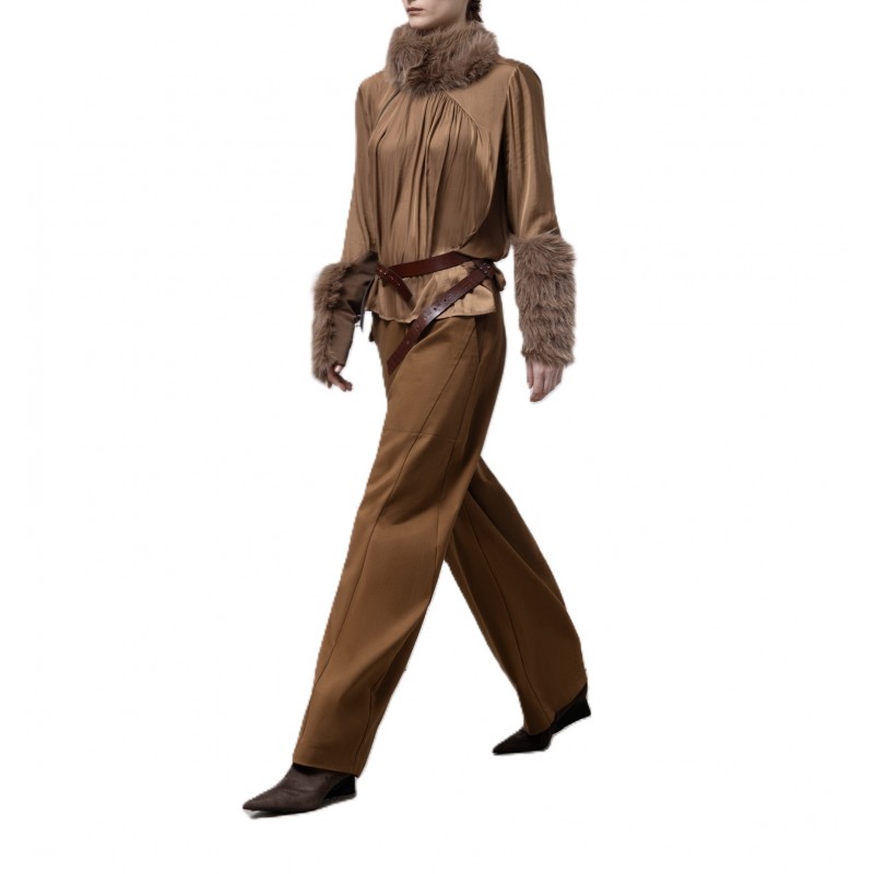 Lotus Eaters Shirt Zip-Choco Lotus Eaters Shirt Zip-Choco