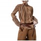 Lotus Eaters Shirt Zip-Choco Lotus Eaters Shirt Zip-Choco