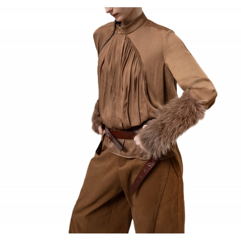 Lotus Eaters Shirt Zip-Choco Lotus Eaters Shirt Zip-Choco
