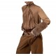 Lotus Eaters Shirt Zip-Choco Lotus Eaters Shirt Zip-Choco