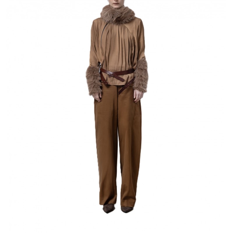 Lotus Eaters Shirt Zip-Choco Lotus Eaters Shirt Zip-Choco