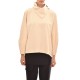 Semiology Wrap Neckline Cutout Blouse-Off White