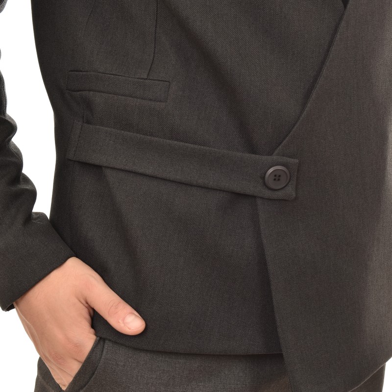 Indeed Mao Semi Cut Blazer-Black Indeed Mao Semi Cut Blazer-Black