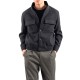 Vittorio Jacket With Elastic Waist-Black