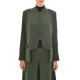 Semiology Mao Tweed Overshirt-Green