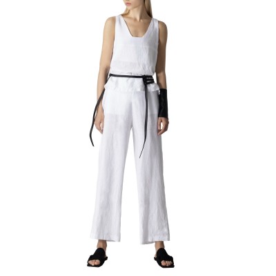 Lotus Eaters Tank Top Sleeveless Linen-White