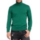 Vittorio Basic Turtleneck Sweater-Forest Green Vittorio Basic Turtleneck Sweater-Forest Green