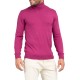 Vittorio Basic Turtleneck Sweater In Viscose Fabric-Magenta Vittorio Basic Turtleneck Sweater In Viscose Fabric-Magenta