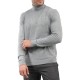 Vittorio Basic Turtleneck Sweater In Viscose Fabric-Light Grey Vittorio Basic Turtleneck Sweater In Viscose Fabric-Light Grey