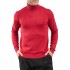 Vittorio Basic Turtleneck Sweater In Viscose Fabric-Red