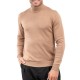 Vittorio Basic Lupeto Sweater In Viscose Fabric-Taba Vittorio Basic Lupeto Sweater In Viscose Fabric-Taba