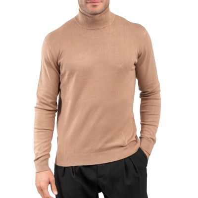 Vittorio Basic Lupeto Sweater In Viscose Fabric-Taba