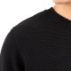 Vittorio Sweater Knitted Neckline-Black
