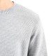 Vittorio Sweater Knitted Neckline-Light Grey