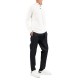 Vittorio Sweater Knitted Turtleneck Placket-Button Closure-Ecru