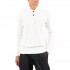 Vittorio Sweater Knitted Turtleneck Placket-Button Closure-Ecru