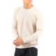 Vittorio Sweater Knitted Neckline In Jacquard Knit-Beige