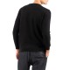 Vittorio Sweater Knitted Neckline In Jacquard Knit-Black Vittorio Sweater Knitted Neckline In Jacquard Knit-Black