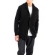 Vittorio Cardigan Jacket With Smokin Collar And External Pockets-Black Vittorio Cardigan Jacket With Smokin Collar And External Pockets-Black