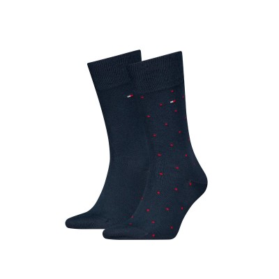 Tommy Hilfiger Socks 2 Pack Dot-Navy