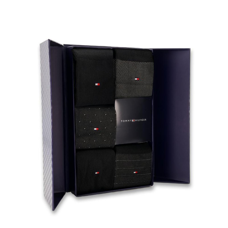 Tommy Hilfiger Socks 5 Pack Giftbox Herringbone Dot-Black