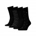 Tommy Hilfiger Socks 4 Pairs Tin Giftbox-Black