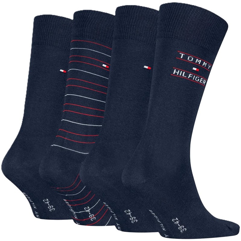 Tommy Hilfiger Socks 4 Pairs Gift Box-Navy Tommy Hilfiger Socks 4 Pairs Gift Box-Navy