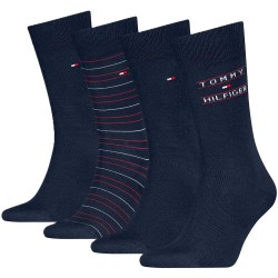 Tommy Hilfiger Socks 4 Pairs Gift Box-Navy