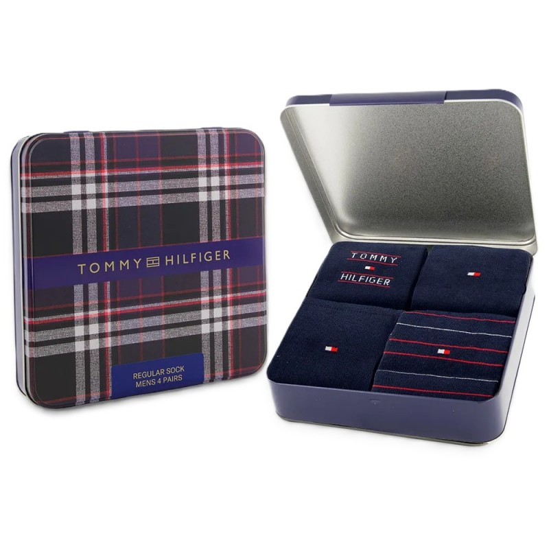 Tommy Hilfiger Socks 4 Pairs Gift Box-Navy Tommy Hilfiger Socks 4 Pairs Gift Box-Navy