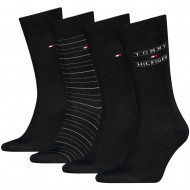 Tommy Hilfiger Socks 4 Pairs Gift Box-Black