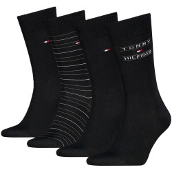 Tommy Hilfiger Socks 4 Pairs Gift Box-Black