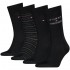 Tommy Hilfiger Socks 4 Pairs Gift Box-Black