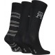Tommy Hilfiger Socks 3 Pairs Gift Box-Black Tommy Hilfiger Socks 3 Pairs Gift Box-Black