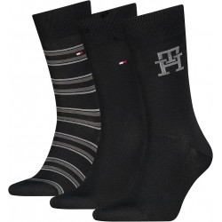 Tommy Hilfiger Socks 3 Pairs Gift Box-Black