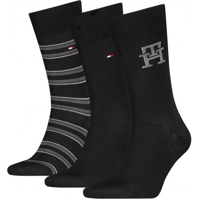 Tommy Hilfiger Socks 3 Pairs Gift Box-Black