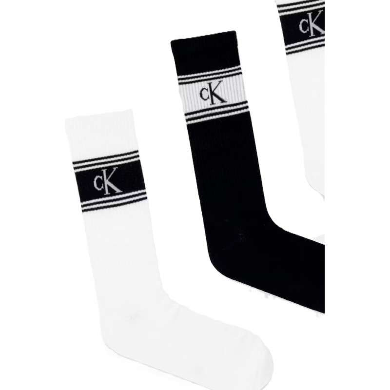 Calvin Klein Sock 4P CK Men Giftbox Sport Logo-Black/White