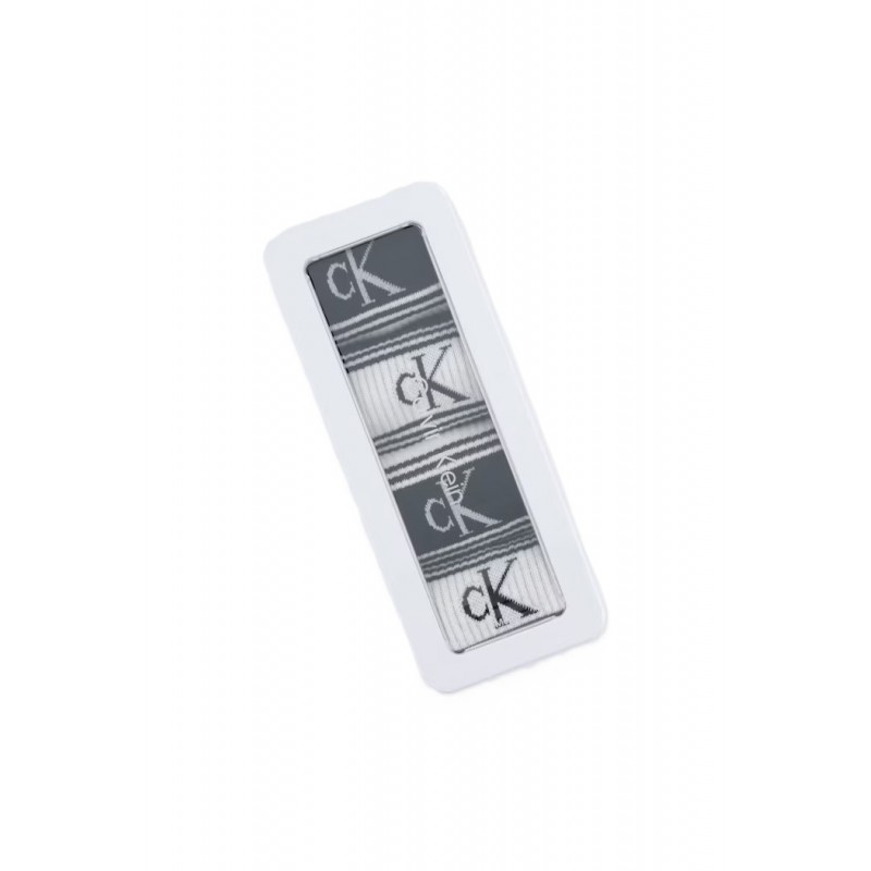 Calvin Klein Sock 4P CK Men Giftbox Sport Logo-Black/White