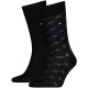 Tommy Hilfiger Socks 2 Pack TH Flag-Black