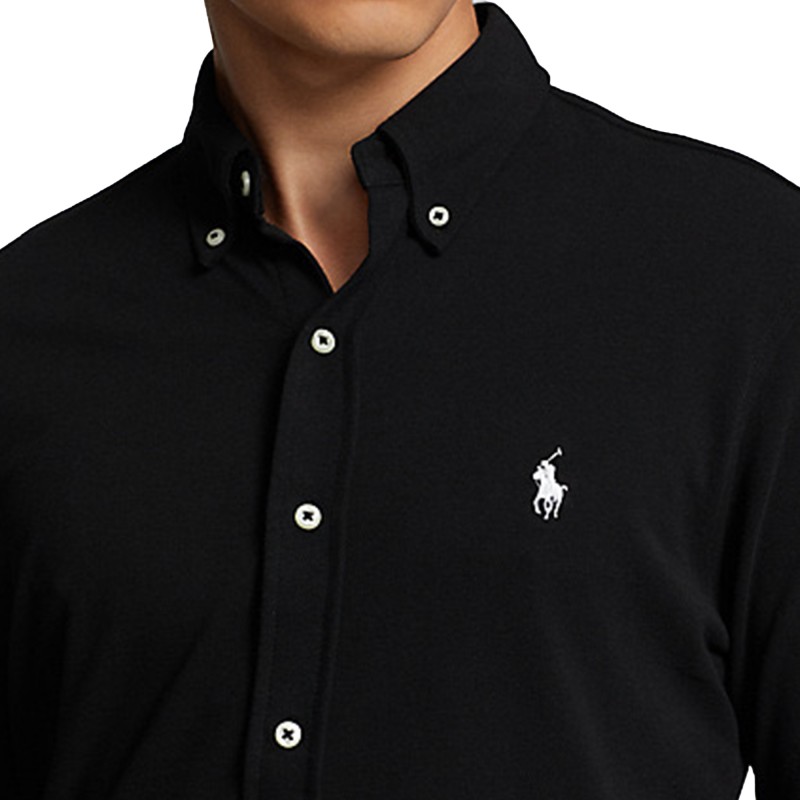 Polo Ralph Lauren Featherweight Mesh Shirt-Black