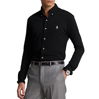 Polo Ralph Lauren Featherweight Mesh Shirt-Black