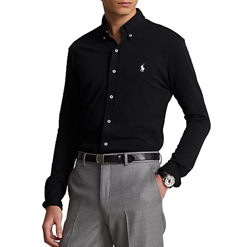 Polo Ralph Lauren Featherweight Mesh Shirt-Black