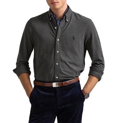 Polo Ralph Lauren Shirt Long Sleeve Knit-Grey