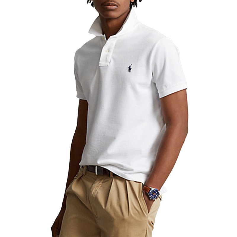 Polo Ralph Lauren Polo Core Replen Slim Fit Mesh SSL-KNT-White