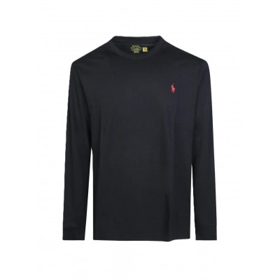 Polo Ralph Lauren T-Shirt Long Sleeve Custom Slim Fit-Black