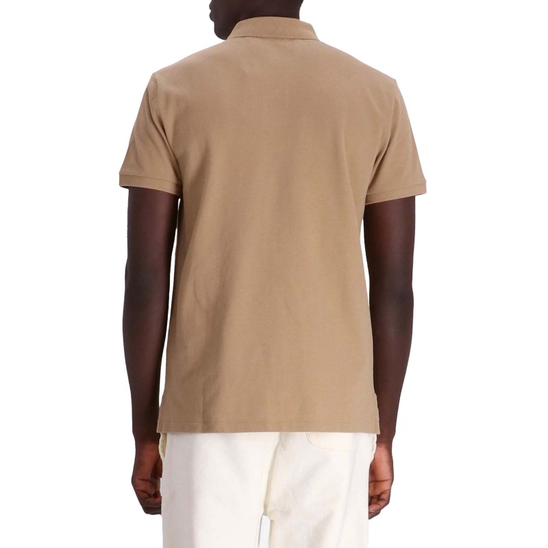 Polo Ralph Lauren Slim Fit Mesh Polo Shirt-Cafe Tan