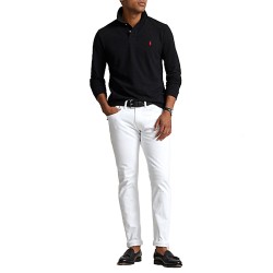 Polo Ralph Lauren Polo Core Replen Custom Slim Fit LSL-KNT-Black
