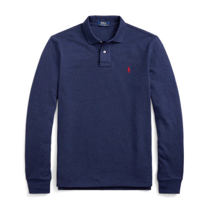 Polo Ralph Lauren Polo Core Replen Custom Slim Fit LSL-KNT-Blue